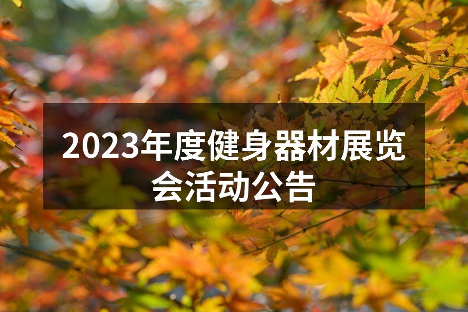 2023年度健身器材展览会盛况